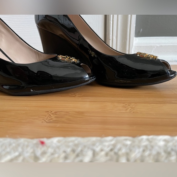 Tory Burch Jade 85mm peep toe wedge - Picture 7 of 9